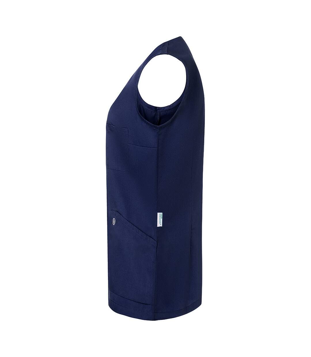 Womens/ladies Essential Sleeveless Work Tunic Navy Karlowsky-3