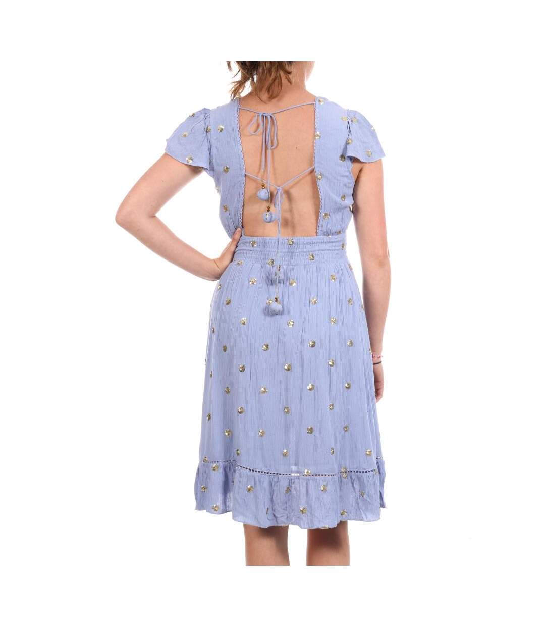 Robe bleu clair femme goa chica-2