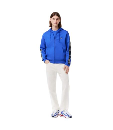 Sweat à capuche homme bleu Lacoste