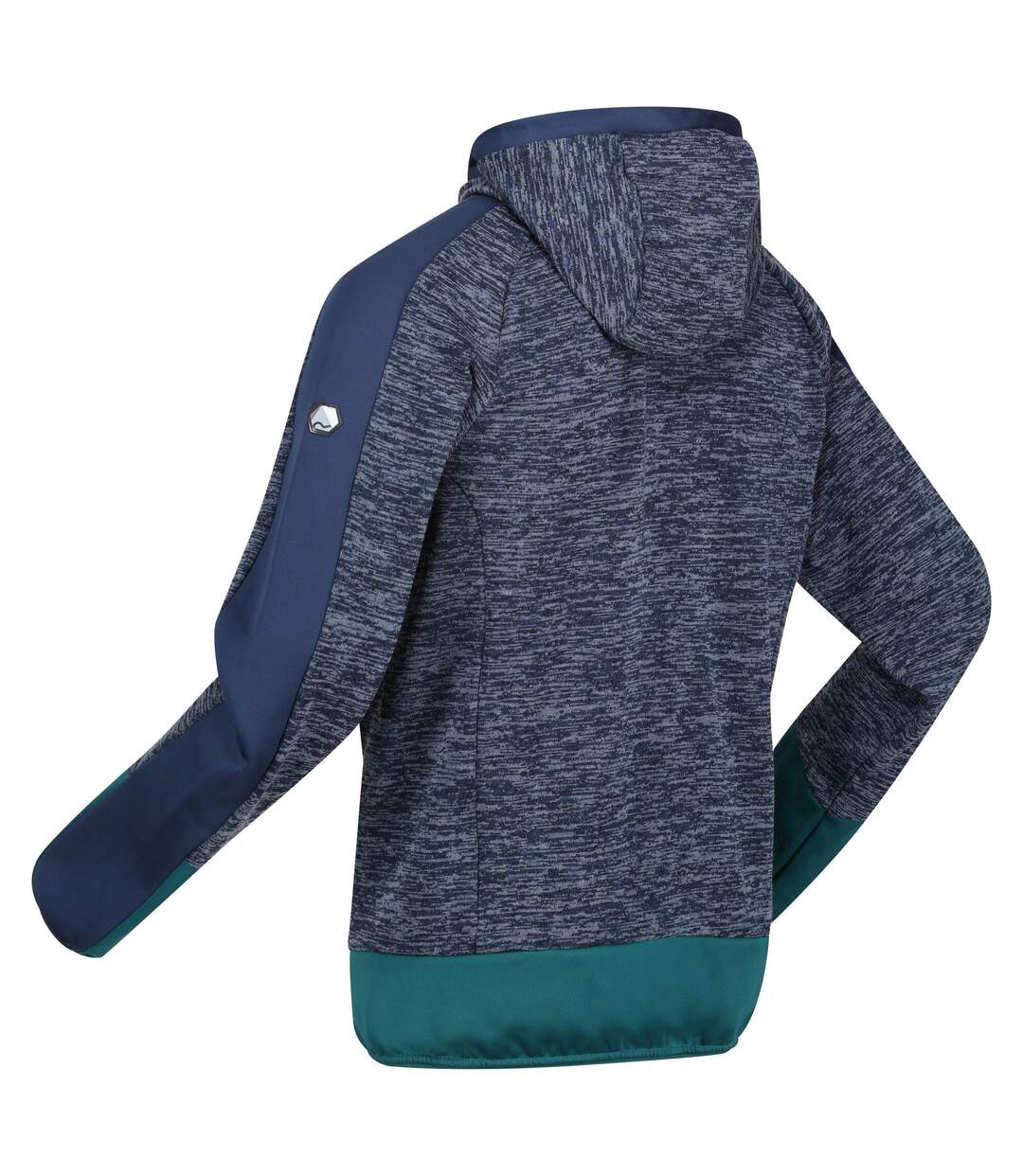 Mens Cadford Iv Marl Fleece Jacket Admiral Blue Pacific Green Regatta-4