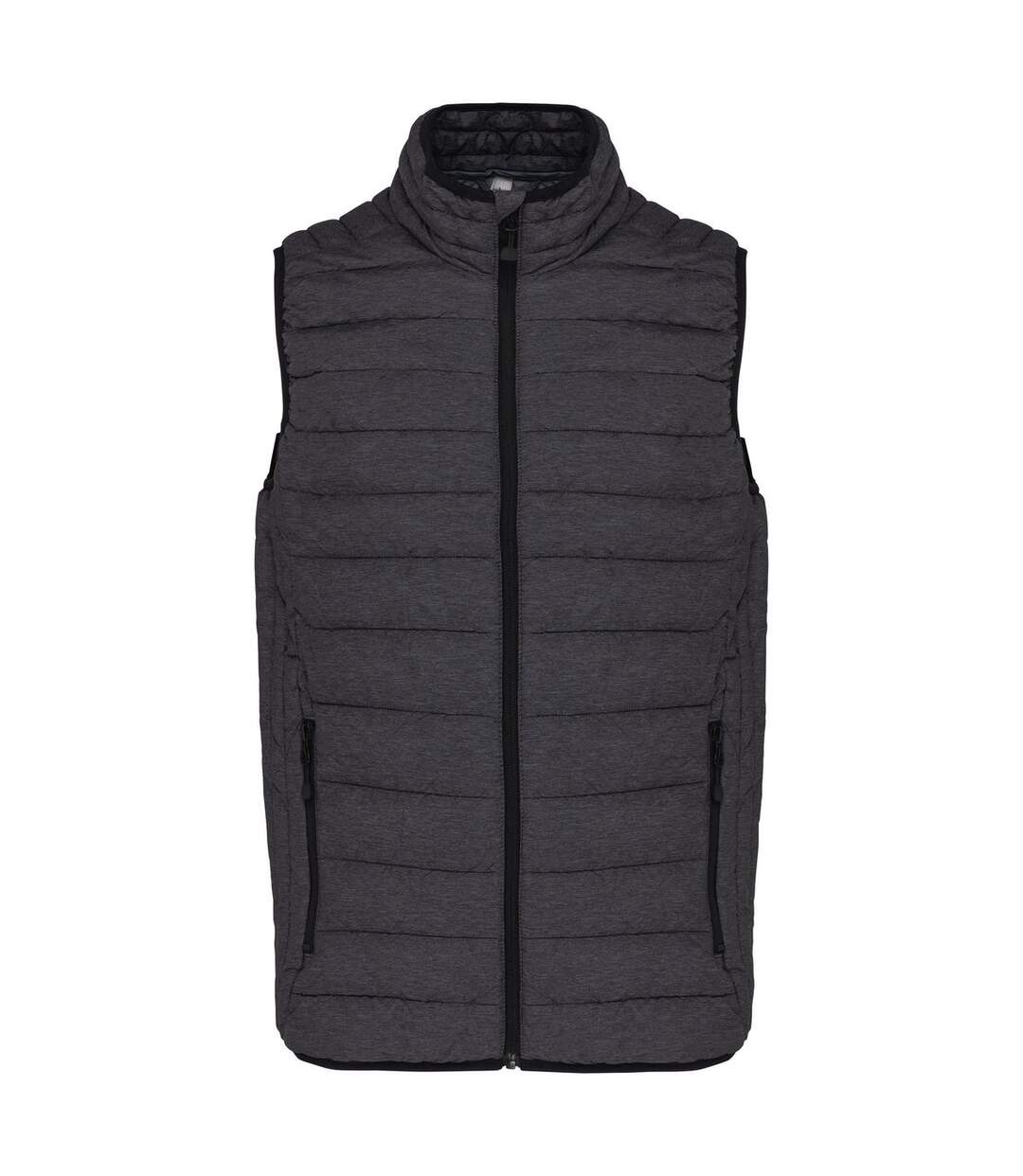 Doudoune légère sans manches homme - K6113 - gris foncé-1