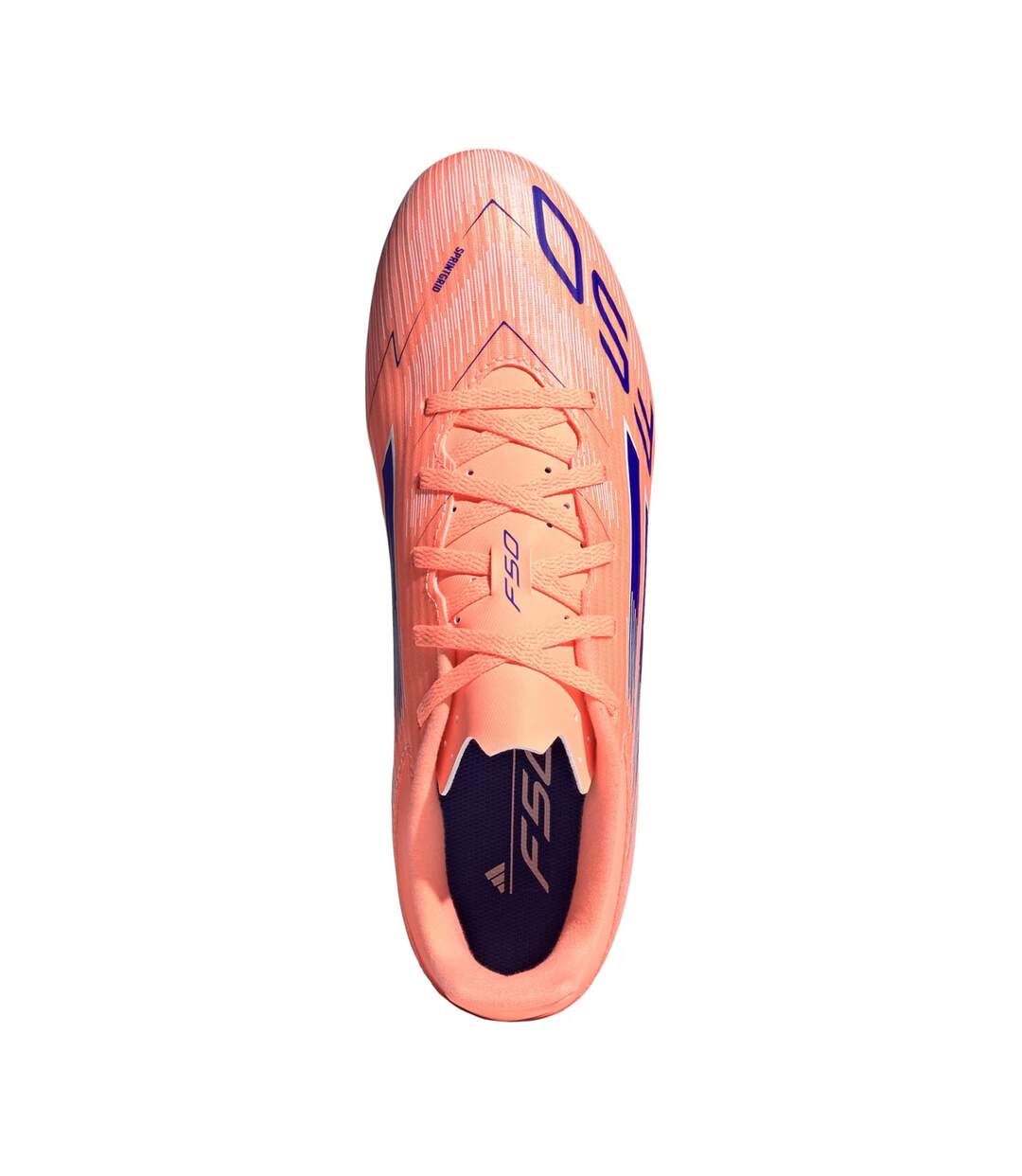 Mens F50 League Firm Ground Football Boots Orange Blue Adidas-4