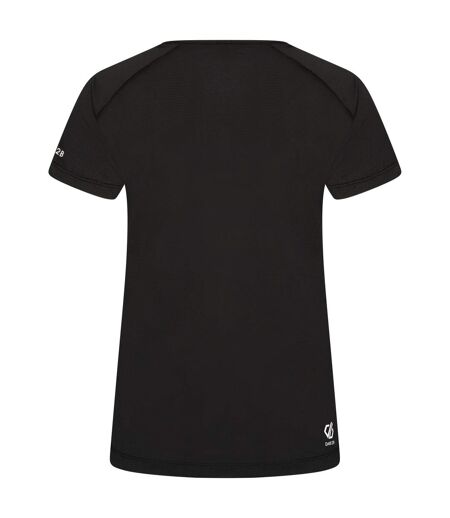 Womens/ladies Corral T-shirt Black Black Dare 2B