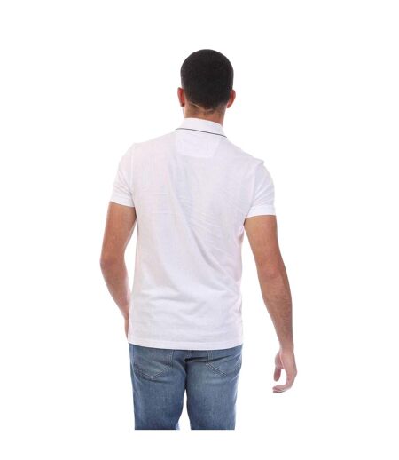 Polo Manches Courtes Motif/style Logo Tonal Homme Blanc Cassé Boss