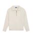 Sweat 1/4 de zip beige femme tbs craie-1