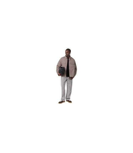 Mens Plain Relaxed Fit Overshirt Mid Grey Represent