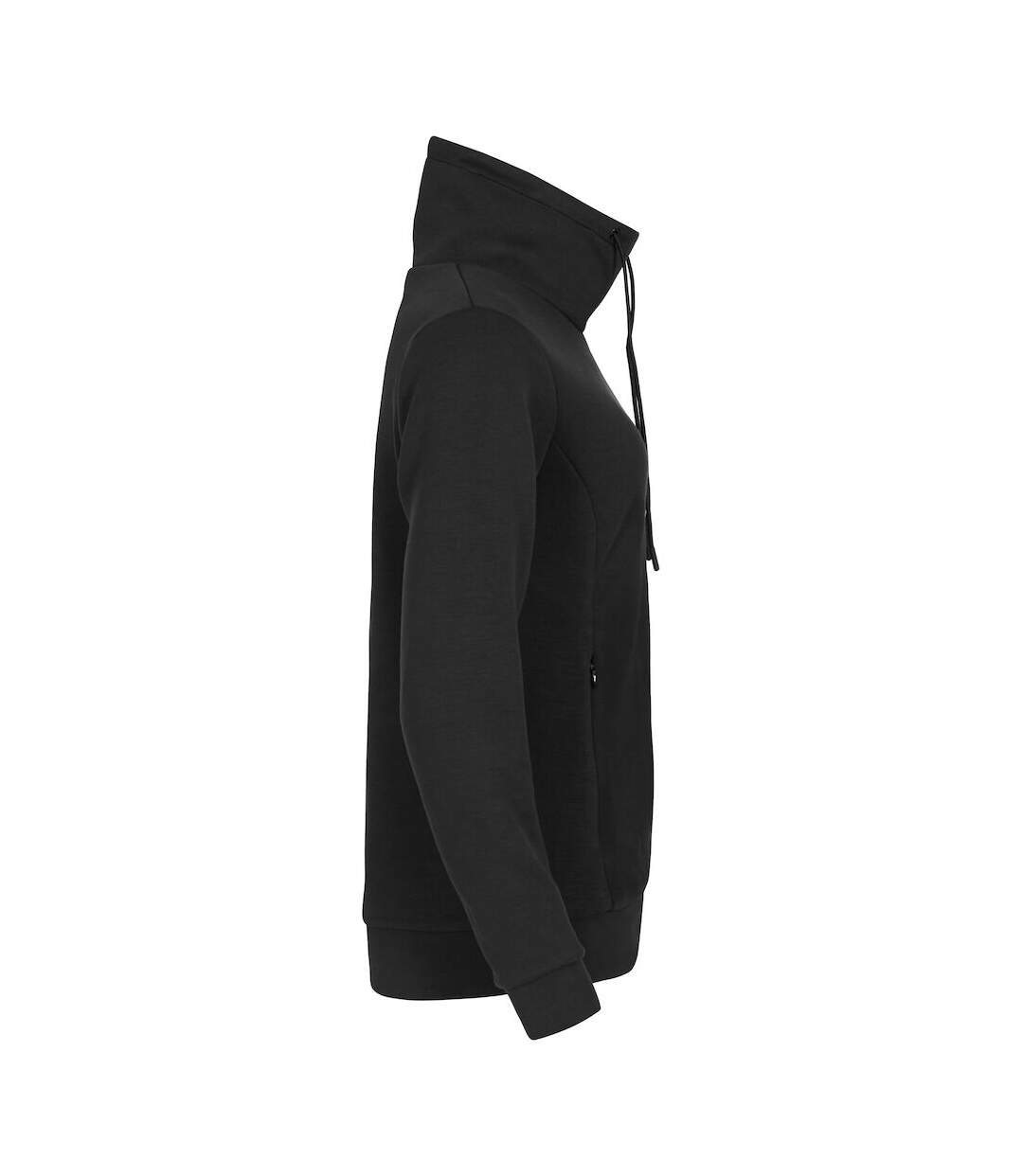 Womens/ladies Hobart Sweatshirt Black Clique-3