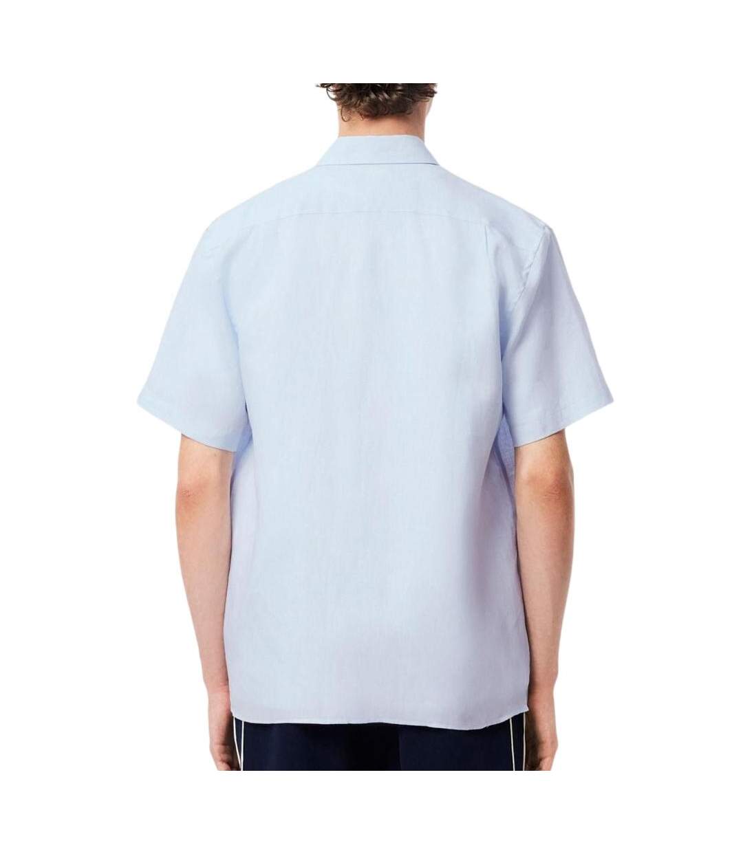 Chemise bleu homme lacoste mens cotton-2