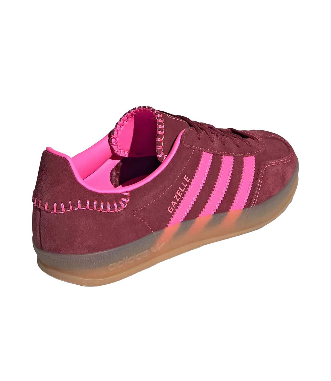 Baskets Gazelle Femme Rose Bordeaux Foncé Adidas-2