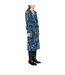 Robe Chemisier Mi-longue Motif/style Plissé Daplisa Femme Bleu Noir Boss-4