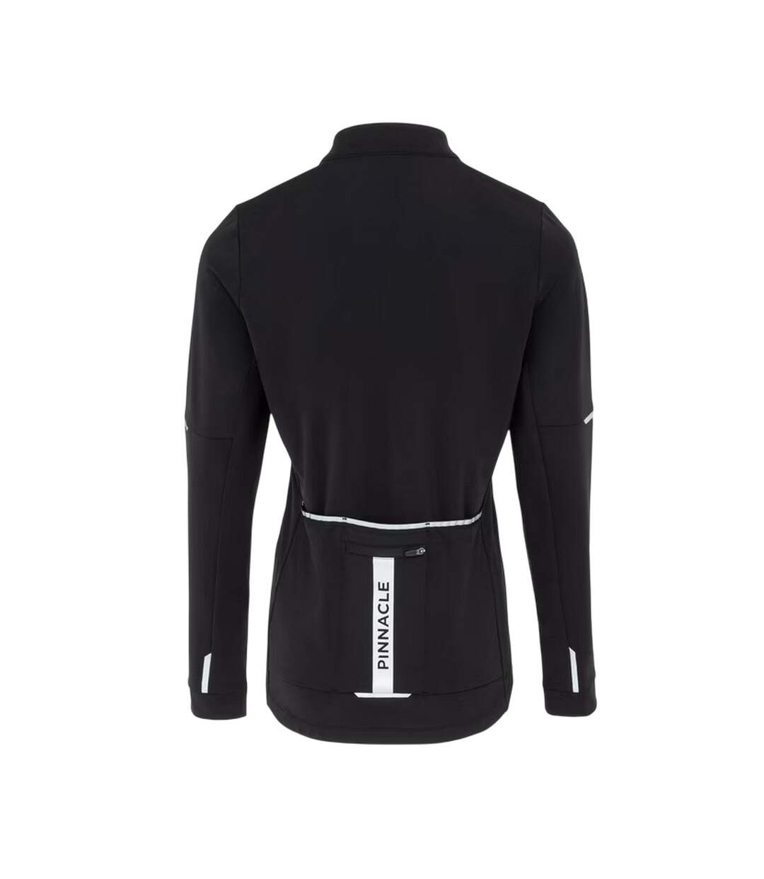 Womens/ladies Thermal Long-sleeved Cycling Jersey Black Pinnacle-2