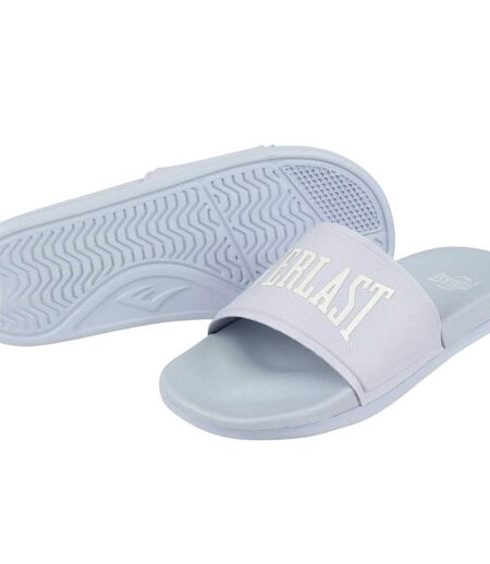 Womens/ladies Logo Sliders Baby Blue Everlast