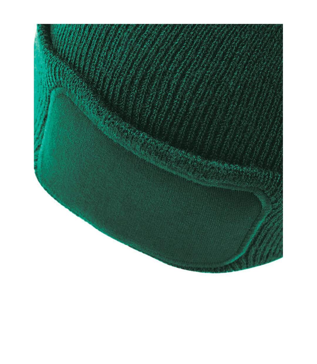 Bonnet Unisexe Adulte Original Patch Vert Bouteille Beechfield-2