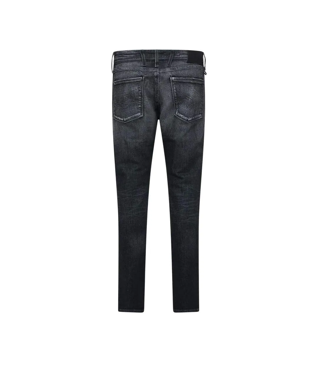 Mens Anbass Cotton Distressed Slim Jeans Grey Replay-2