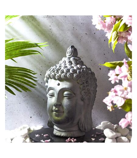 Tête de bouddha en magnésia 42 cm