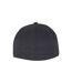 Childrens/kids Wooly Combed Baseball Cap Charcoal Flexfit-2