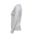 Womens/ladies Interlock Long-sleeved T-shirt White Tee Jays-3