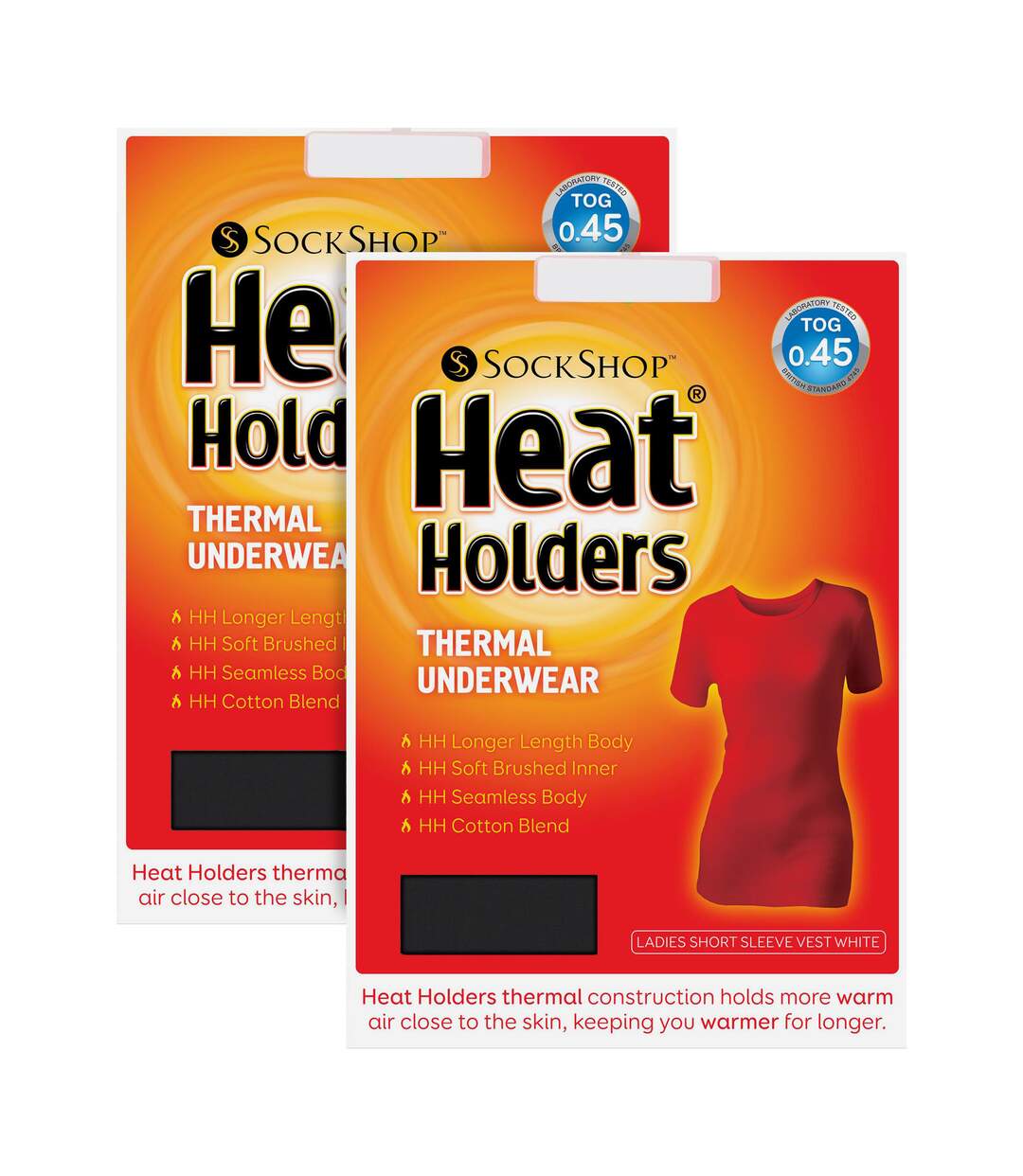 2 Pack Ladies Short Sleeve Thermal Top for Winter-2