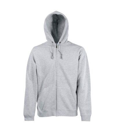 Veste À Capuche Homme Gris Chiné Fruit Of The Loom