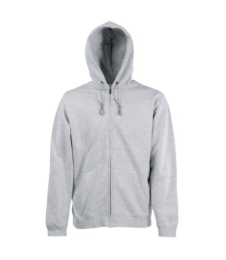 Veste À Capuche Homme Gris Chiné Fruit Of The Loom