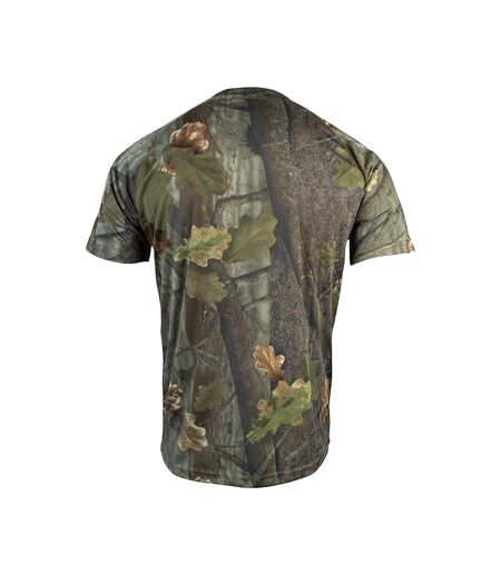 T-shirt Motif/style Feuille De Chêne Homme Vert Marron Jack Pyke