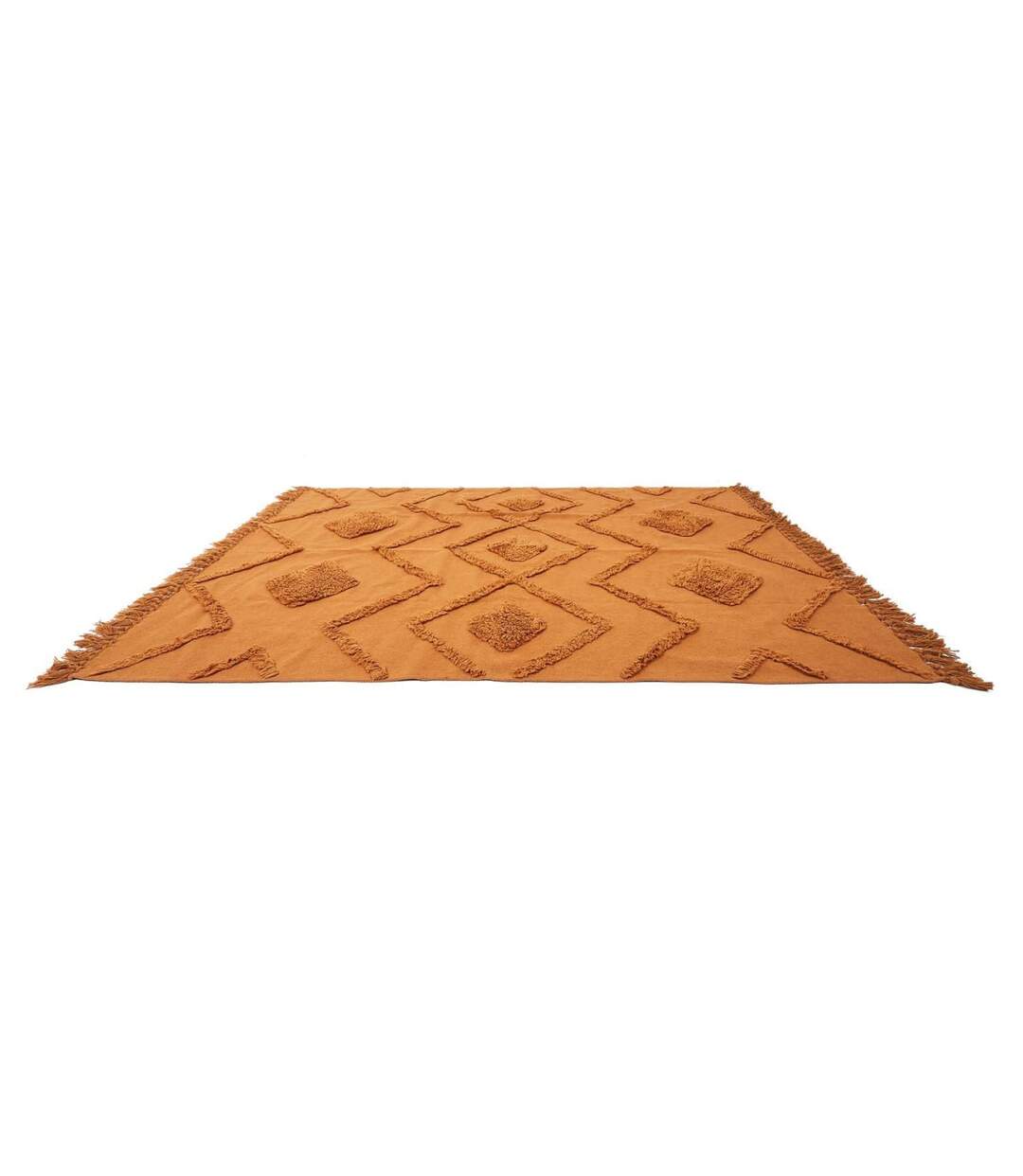 Tapis Déco Tufté Ethnique 120x170cm Terracotta-2