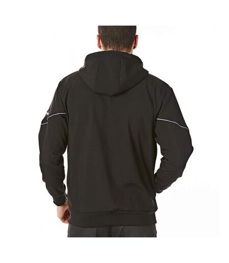 Mens reflective hooded jacket black Lee Cooper