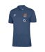 England Rugby Mens 22/23 Umbro Polyester Polo Shirt (Ensign Blue)