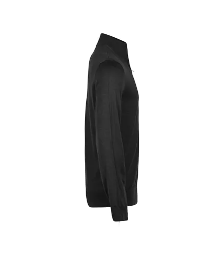 Mens Half Zip Jumper Black Tee Jays