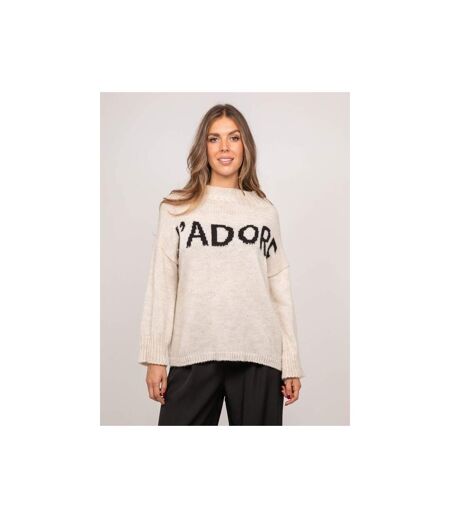 Pull message oversize col montant KYLINE - Dona X Lisa