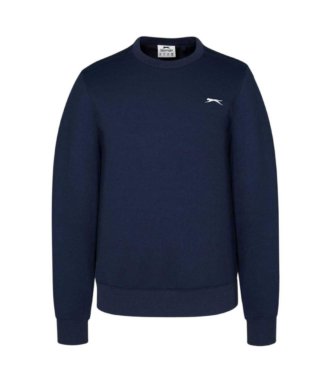 Mens Fleece Crew Neck Sweatshirt Navy Slazenger-1