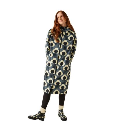 Womens/ladies Orla Kiely Rain Cloud Changing Robe Grey Regatta