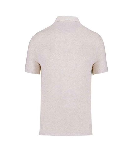Native Spirit Unisex Adult Recycled Polo Shirt (Cream Heather) - UTPC5559