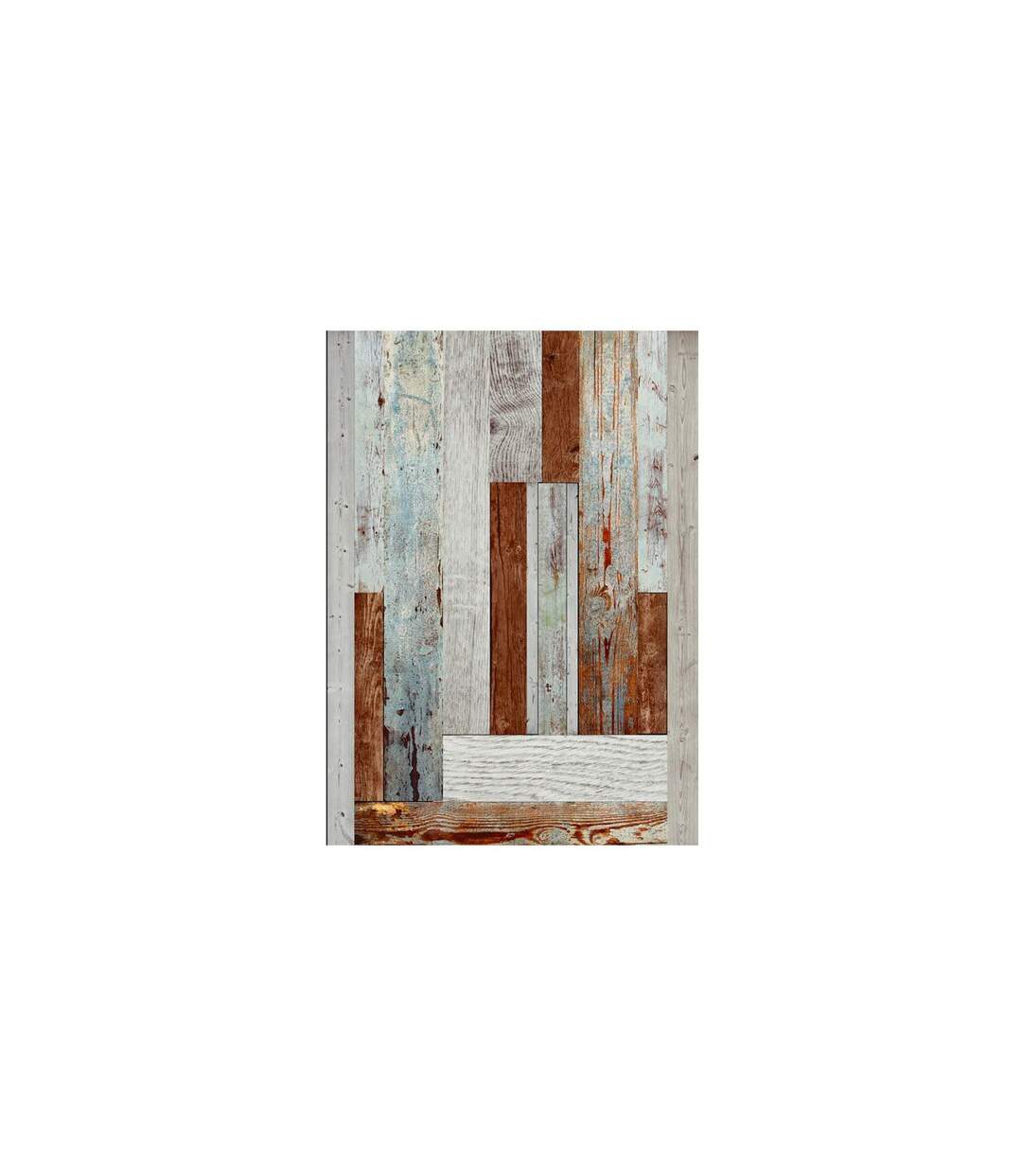Papier Peint Labyrinth of Wooden Planks 50x1000cm-2