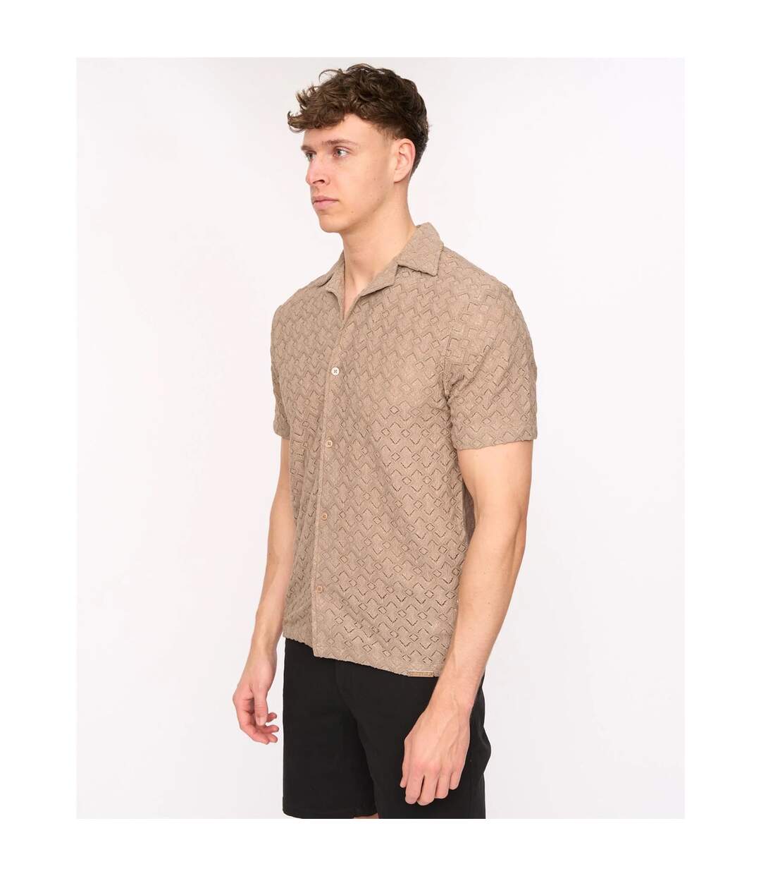 Chemise Foxborough Homme Taupe Duck And Cover-3