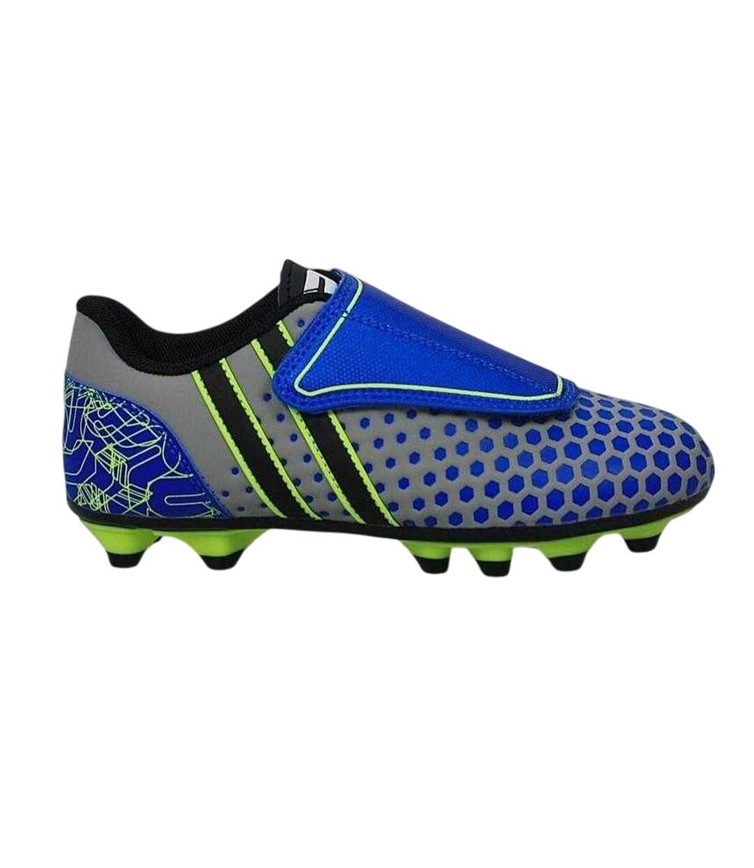 Childrens/kids Polka Dot Firm Ground Football Boots Blue Patrick-4
