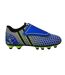 Childrens/kids Polka Dot Firm Ground Football Boots Blue Patrick-4
