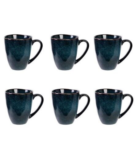 Lot de 6 Mugs Au Grès du Temps 12cm Bleu