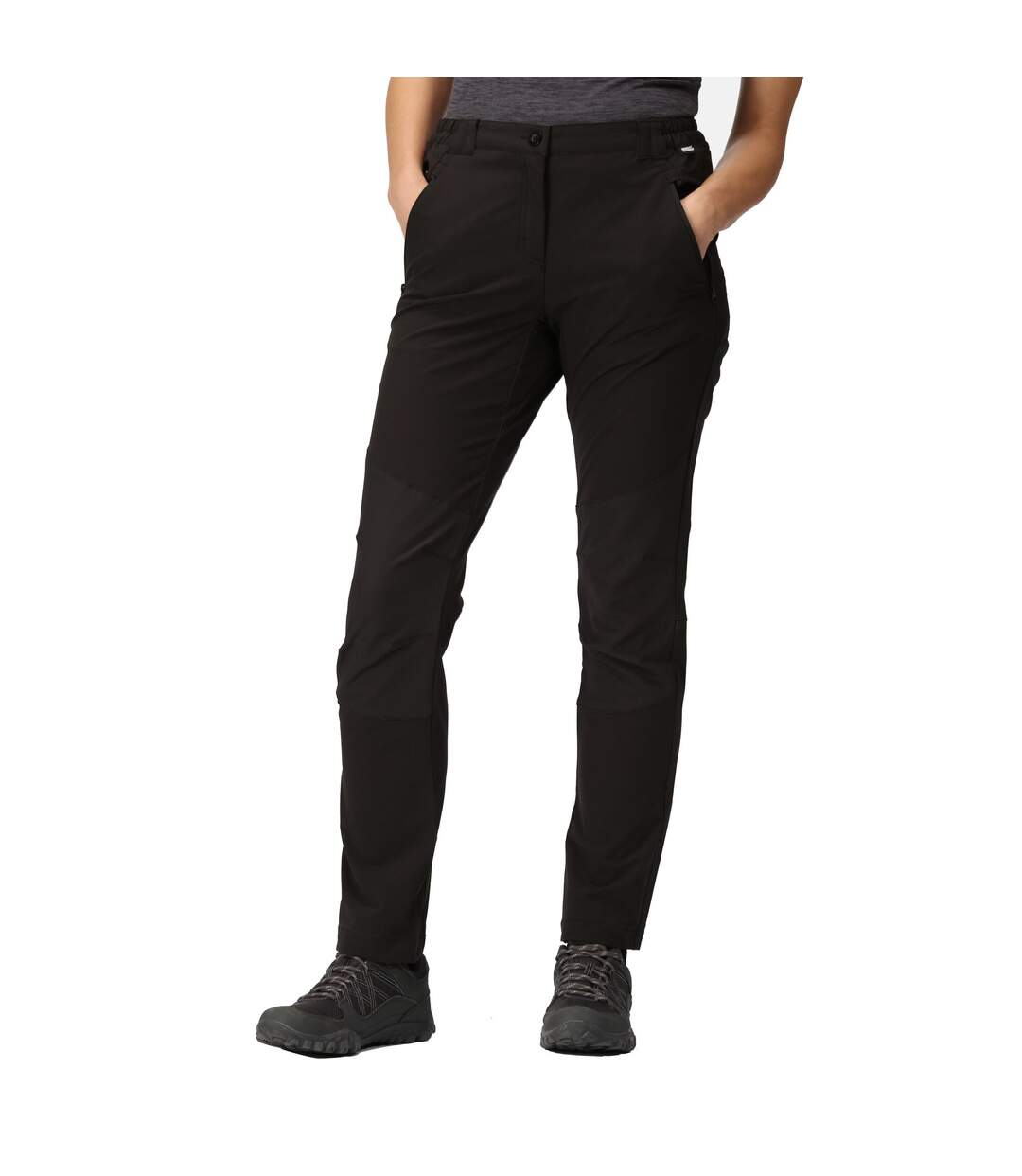 Womens/ladies Questra V Walking Trousers Black Regatta-4