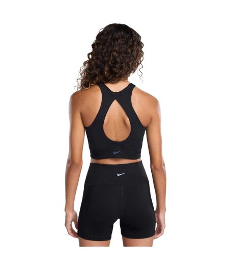 Womens/ladies Twist Knot Sports Bra Black Nike