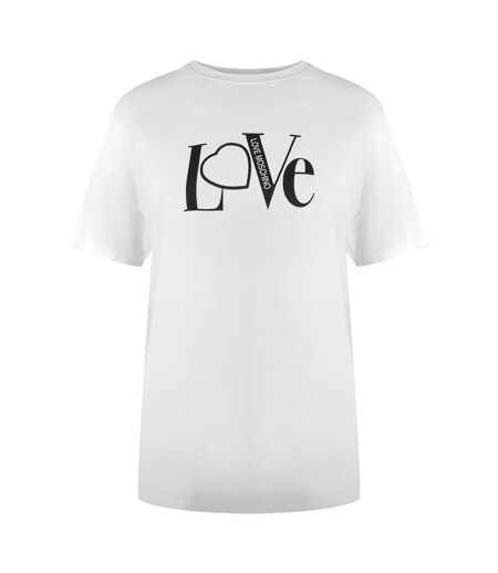 T-shirt Femme Blanc Love Moschino