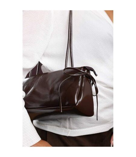 Sac Bandoulière Motif/style Uni Taille Unique Marron Foncé Where´s That From