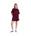 Womens/ladies Cora Travel Shorts Burgundy Animal-1