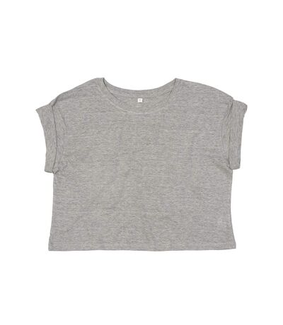 Mantis Womens/Ladies Organic Cropped T-Shirt (Heather Marl)