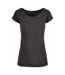 Build Your Brand Womens/Ladies Wide Neck T-Shirt (White)