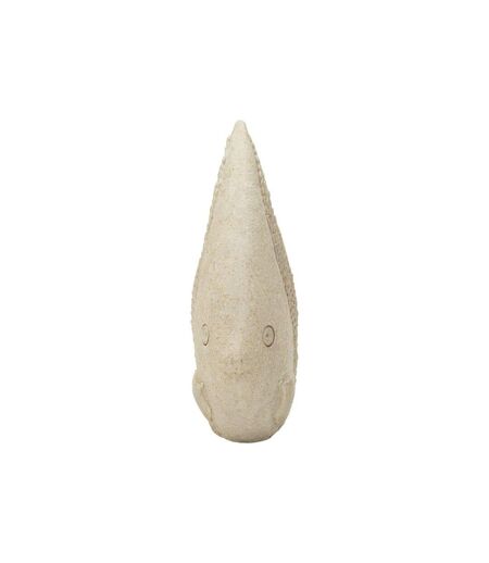 Statuette Poisson en Résine Sand 25cm Beige