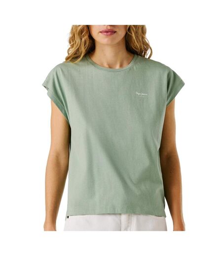 T-shirt vert femme pepe jeans bloom0