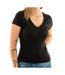 T-shirt noir femme tommy hilfiger aruba - l-1