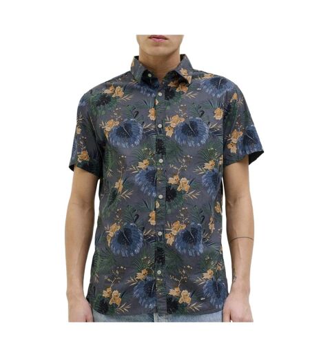 Chemise bleu/vert homme jack & jones hawaii - l