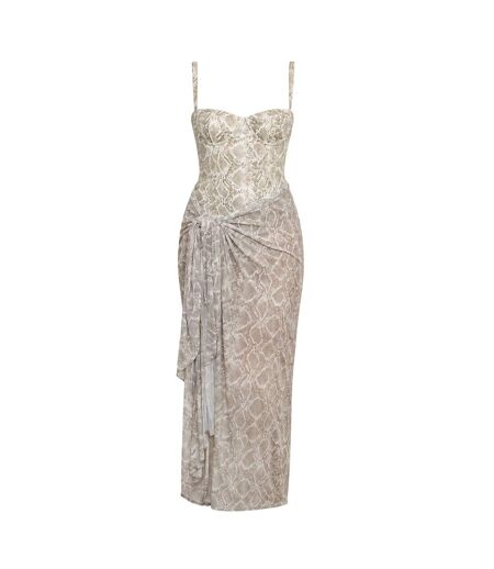 Paréo Motif/style Imprimé Serpent Femme Blanc Cassé Good American